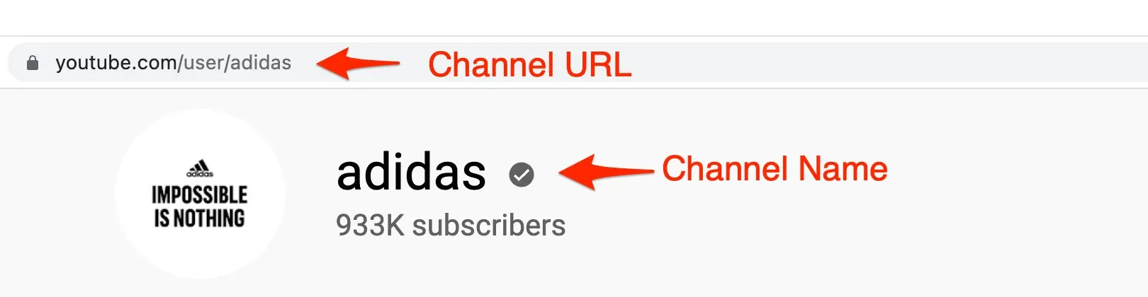 Channel Name VS Channel URL
