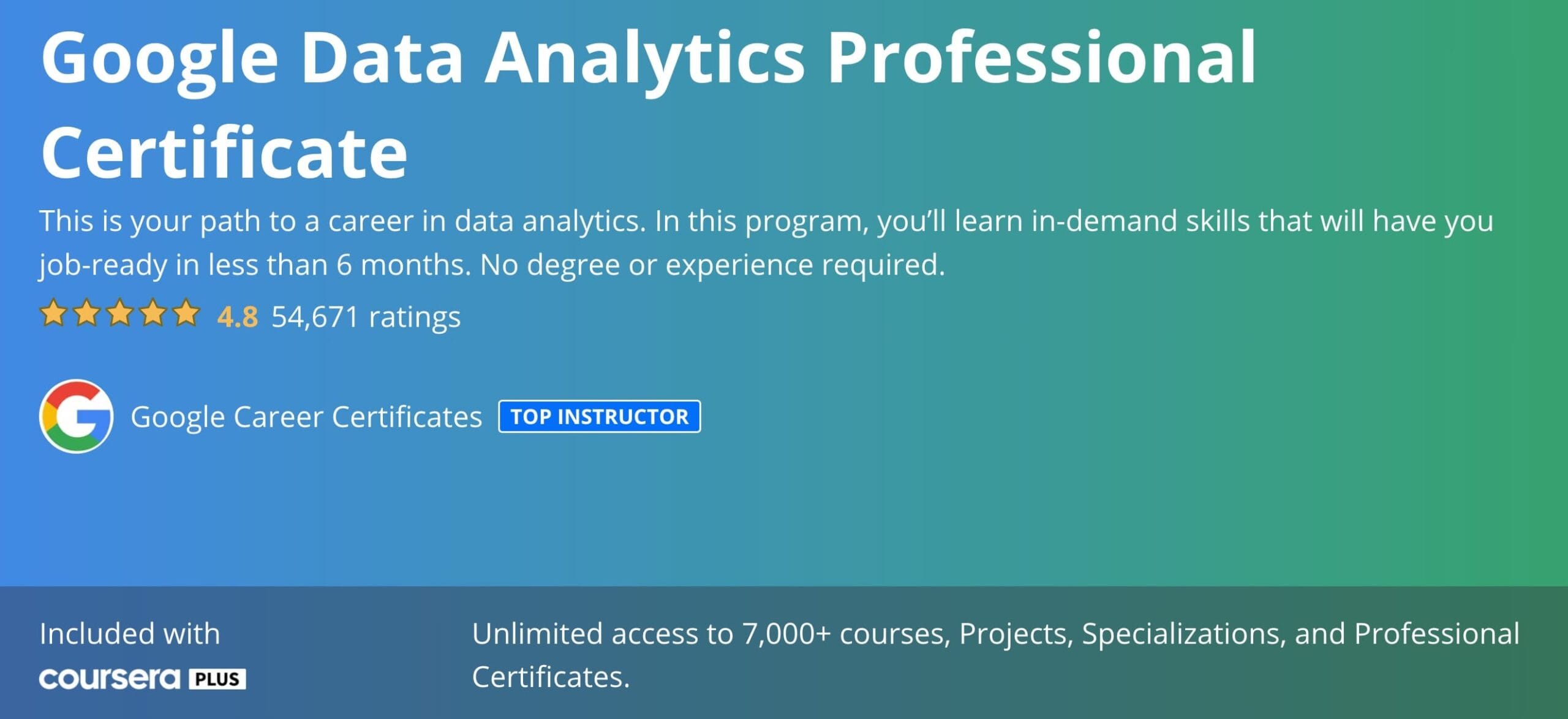 Google Data Analytics Professional Certificate