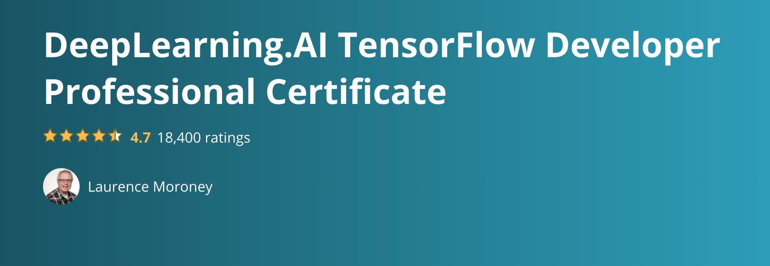 DeepLearning.AI TensorFlow Developer Professional Certificate