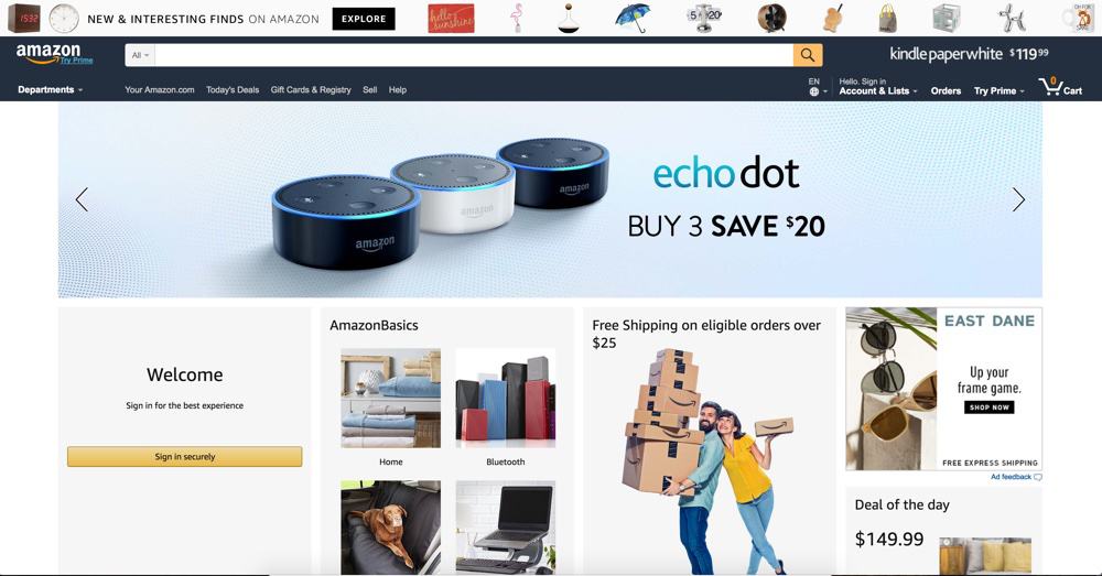 Shop SEO - Amazon Example