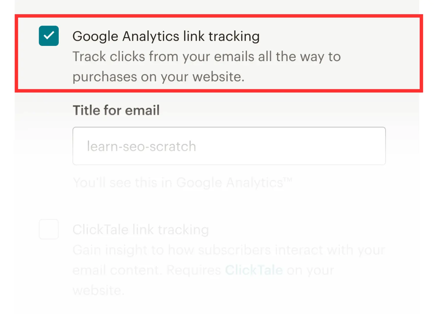 Connect Your Emails to Google Analytics