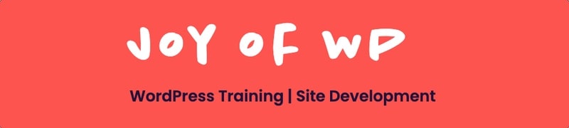 Joy of WP WordPress Courses