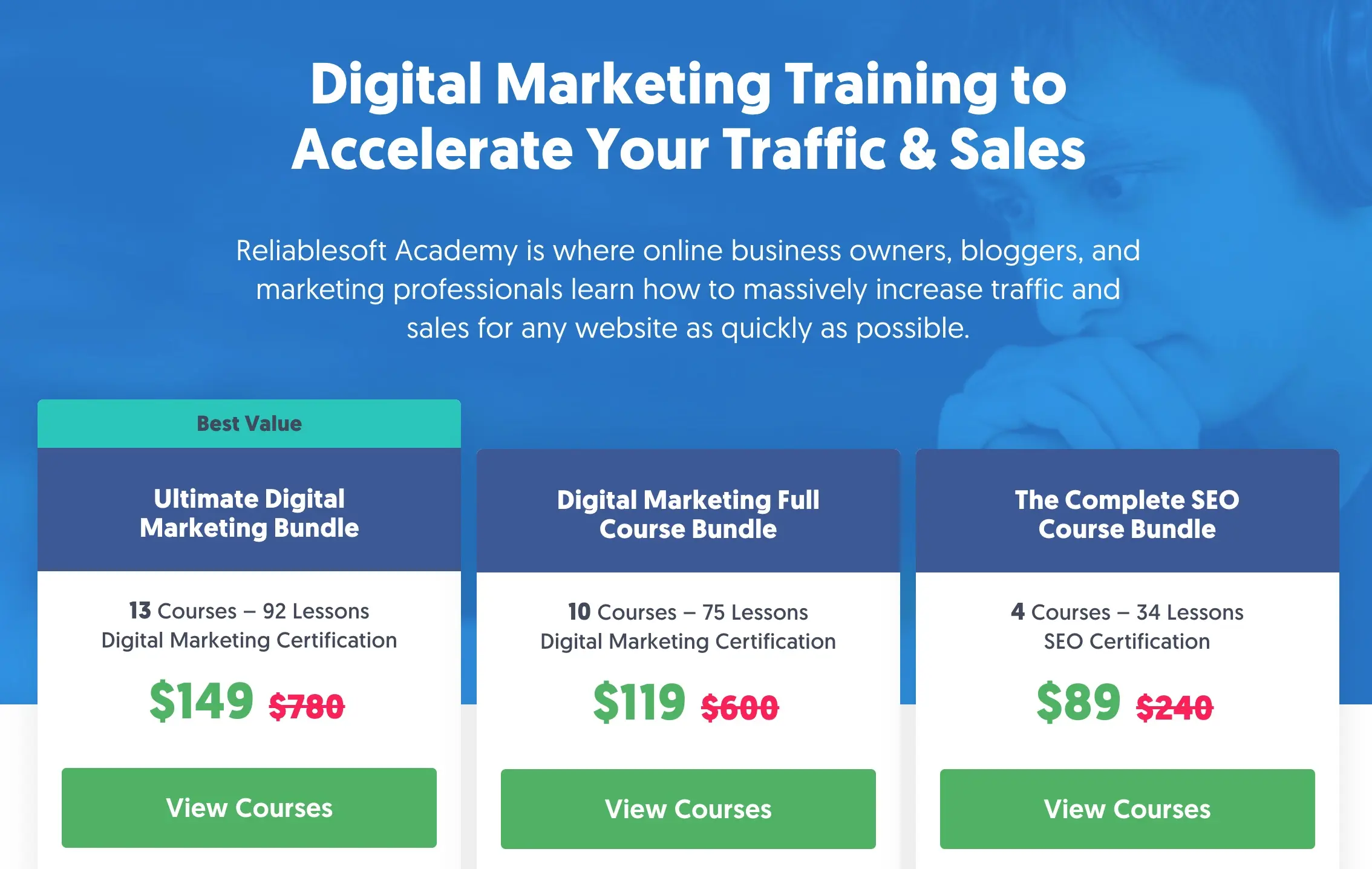 Reliablesoft Digital Marketing Academy Courses