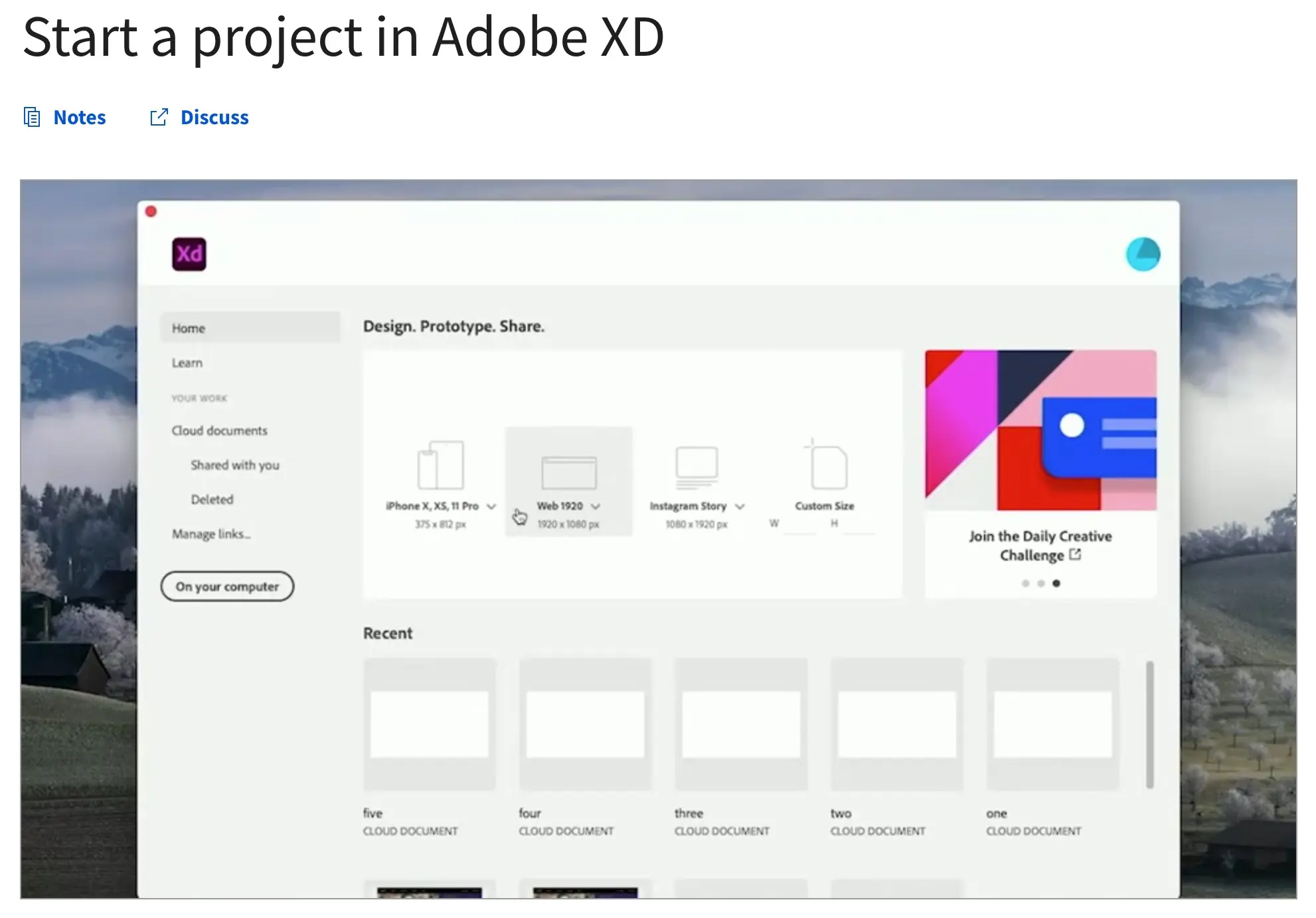  Responsive Web Design in Adobe XD Course.