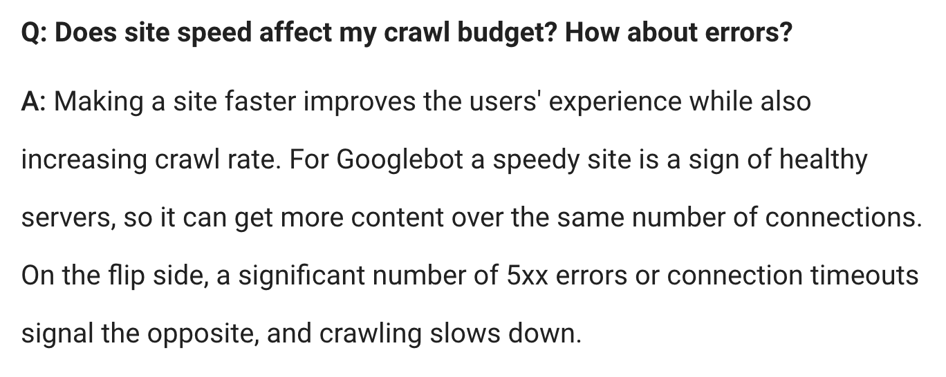 Crawl budget Guidelines