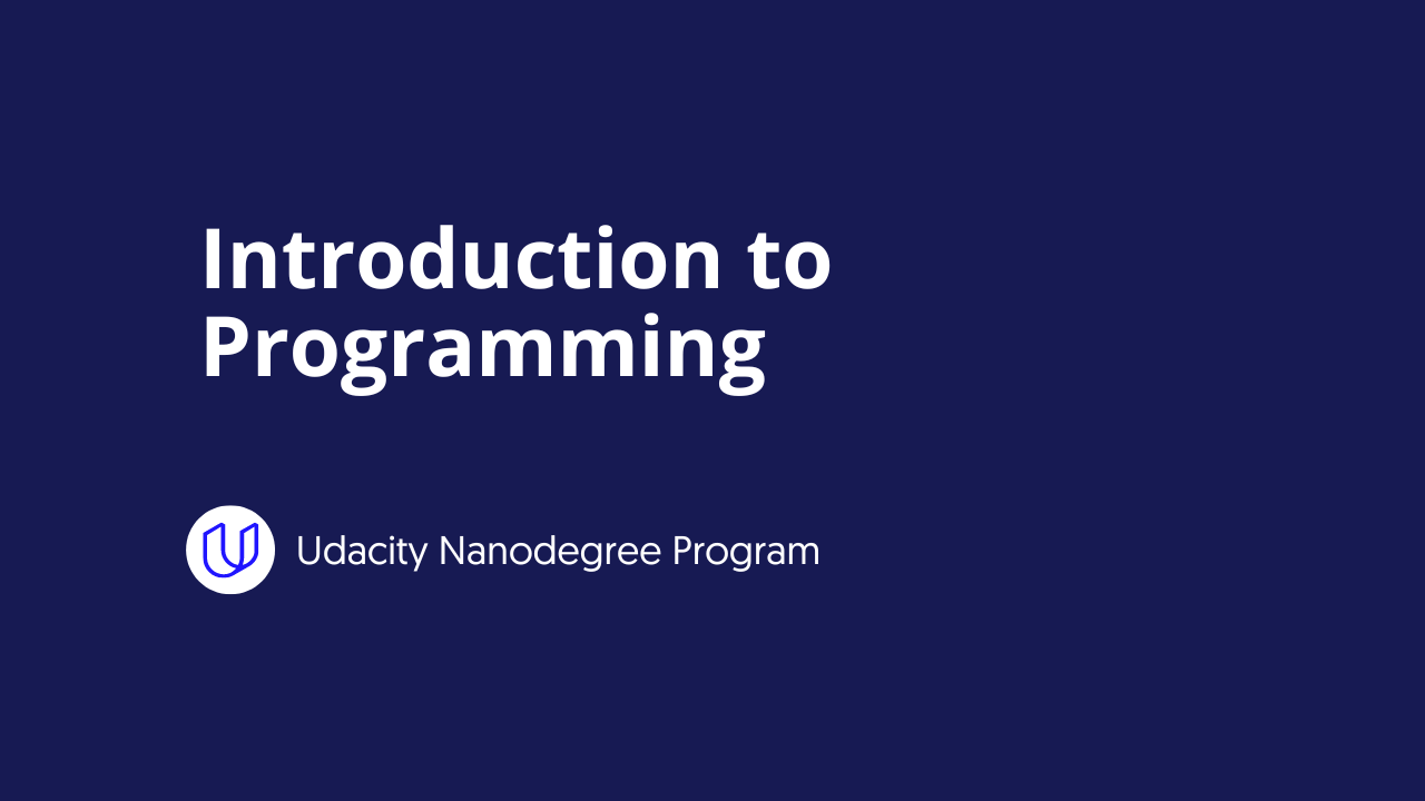 Introduction to Programming