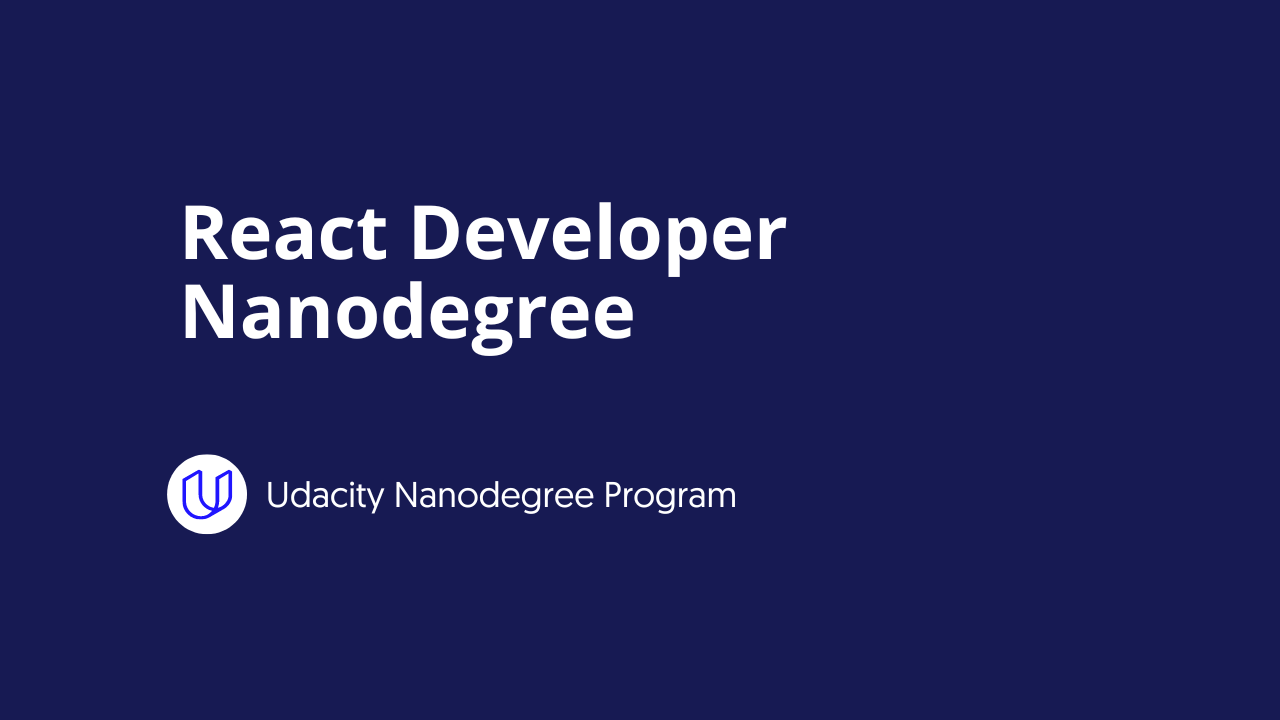 React Developer Nanodegree