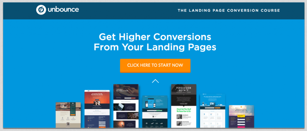 unbounce landing page exampe