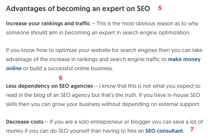 WordPress On Page SEO Example Part 2